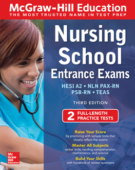 Paperback McGraw-Hill Education Nursing School Entrance Exams, Third Edition Book