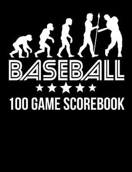 Paperback Baseball: 100 Game Scorebook (8.5x11) Book