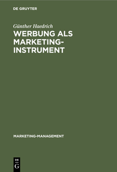 Hardcover Werbung als Marketinginstrument [German] Book