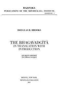Paperback The Bhagavadg&#299;t&#257; in Translation with Introduction: Student Edition Book