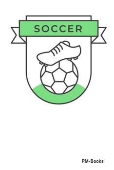 Paperback Soccer: Kariertes A5 Notizbuch oder Heft f?r Sch?ler, Studenten und Erwachsene Book