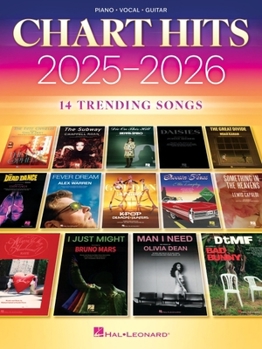 Paperback Chart Hits 2025-2026 - P/V/G Songbook Book