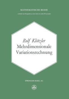 Paperback Mehrdimensionale Variationsrechnung [German] Book