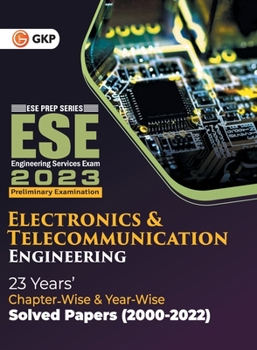 Paperback UPSC ESE 2023 Electronics & Telecommunication Engineering - Chapter Wise & Year Wise Solved Papers 2000-2022 Book