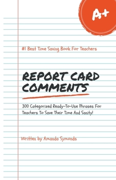Paperback Report Card Comments Book