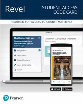 Printed Access Code Revel for the Humanities: Culture, Continuity, and Change, Volume 2 -- Access Card Book