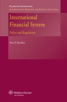 Hardcover International Finance System: Policy on Regulation Book