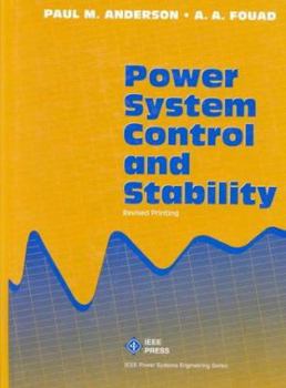 Hardcover Power System Control and Stability Book