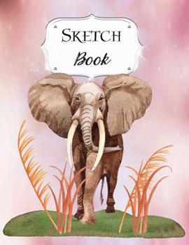 Paperback Sketch Book: Elephant Sketchbook Scetchpad for Drawing or Doodling Notebook Pad for Creative Artists #6 Book