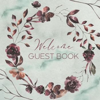 Hardcover Welcome Guest Book: Vacation book for Airbnb, Bed & Breakfast, VRBO or any other holiday rental home | HardCover Guest Book