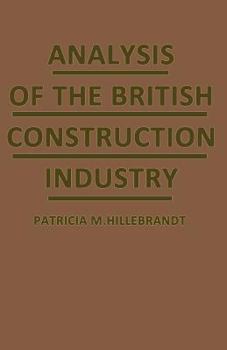 Paperback Analysis of the British Construction Industry Book