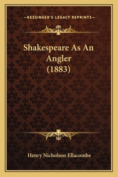 Paperback Shakespeare As An Angler (1883) Book