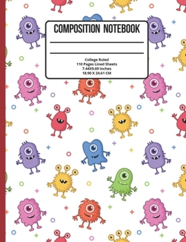 Paperback Composition Notebook College Ruled: Alien Galaxy 110 Pages Book