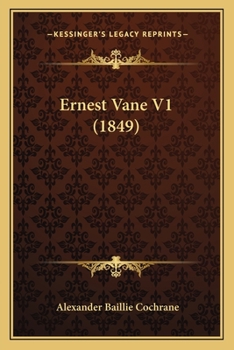 Paperback Ernest Vane V1 (1849) Book