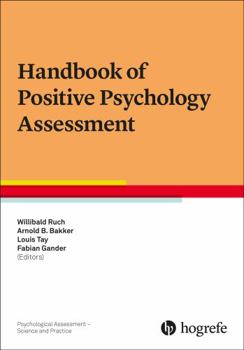 Paperback Handbook of Positive Psychology Assessment Book