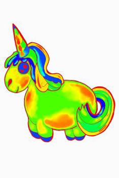 Paperback Chubby Unicorn: Blood Sugar Tracker Book