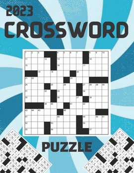 Paperback 2023 Crossword Puzzle: Crosswords puzzles book for adults Men And Women With Solution Book