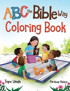 Paperback ABC the Bible Way: Coloring Book [Large Print] Book