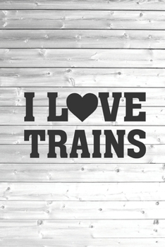 Paperback I Heart Love Trains - State Pride Journal Book