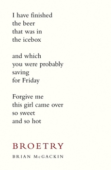 Hardcover Broetry: Poetry for Dudes Book