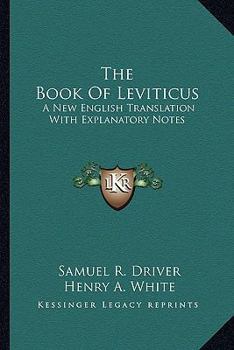 Paperback The Book Of Leviticus: A New English Translation With Explanatory Notes Book