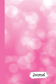 Journal: Pretty Pink Bubbles Themed Diary with Blank Lined Notebook Paper