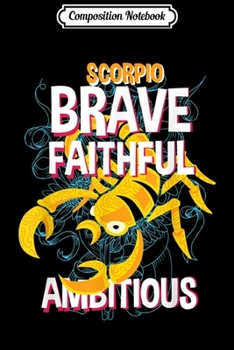 Composition Notebook: Scorpio Scorpion Birthday Gift  Journal/Notebook Blank Lined Ruled 6x9 100 Pages