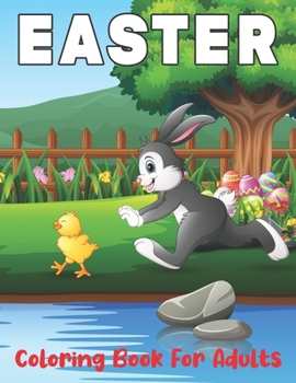 Paperback Easter Coloring Book for Adults: Enjoy Spring with 50 Easter Design for Adults Relaxation and Meditation Book
