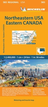 Loose Leaf Michelin Usa: Northeast, Canada: East Map 583 Book