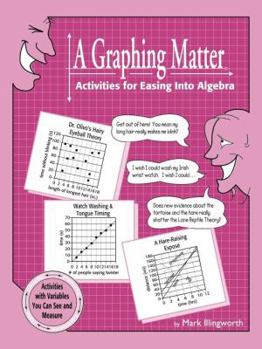 Paperback A Graphing Matter: Activities for Easing Into Algebra Book