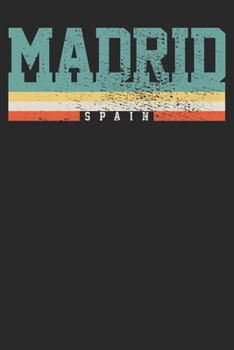 Paperback Notebook: Madrid Dot Grid 6x9 120 Pages Book