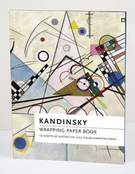 Paperback Teneues - Wrapping Paper Book: Wassily Kandinsky, Paperback, 12 Full Color Perforated Pages, 6 Designs: Big Format Flat Magazine Style Book of Folded Book