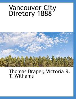 Paperback Vancouver City Diretory 1888 Book