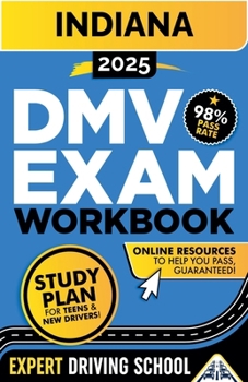 Paperback Indiana DMV Exam Workbook Book