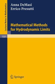 Paperback Mathematical Methods for Hydrodynamic Limits Book