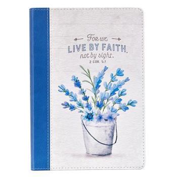 Leather Bound Live by Faith Thinline Lux-Leather Journal Book