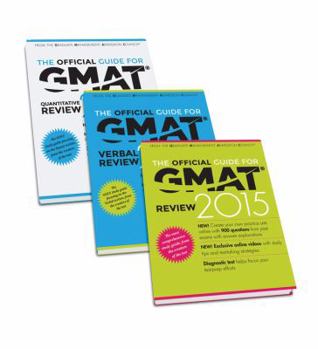 Paperback The Official Guide for GMAT Review 2015 Bundle (Official Guide + Verbal Guide + Quantitative Guide) Book