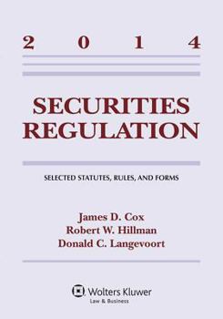 Paperback Securities Regulation: Selected Statutes Rules & Forms 2014 Supp Book