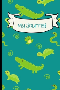 Paperback My Journal: Aquatic life-Kids cute journal.Size 6" x 9" .120 Lined Pages Book