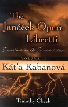 Paperback Kat'a Kabanova: Translations and Pronunciation Book