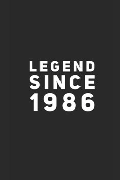 Paperback Journal: A legend since 1986 themed notebook journal for your imagination to come to life Book