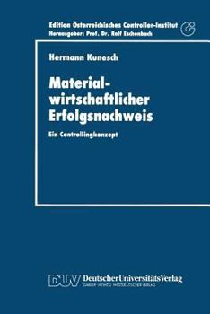 Paperback Materialwirtschaftlicher Erfolgsnachweis: Ein Controllingkonzept [German] Book