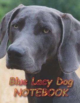 Blue Lacy Dog NOTEBOOK: notebooks and journals 110 pages (8.5"x11")
