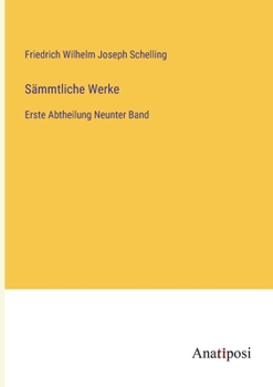 Paperback Sämmtliche Werke: Erste Abtheilung Neunter Band [German] Book