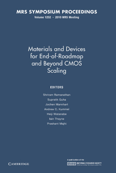 Paperback Materials and Devices for End-Of-Roadmap and Beyond CMOS Scaling: Volume 1252 Book