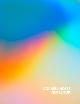 Cornell Notes Notebook: Cute Lined Journal - Cornell Template Note taking Study Method for College, High School, & Homeschool Students - Iridescent Rainbow Cover - 126 pages - Large (8.5 x 11 inches)