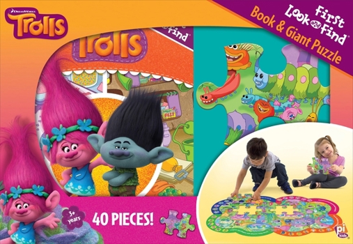 Board book DreamWorks Trolls: First Look and Find Book & Giant Puzzle Book