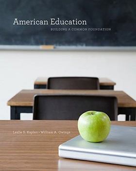 Hardcover American Education: Building a Common Foundation Book