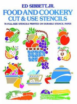 Paperback Food & Cookery Cut & Use Stencils Book
