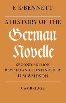 Paperback A History of the German Novelle Book